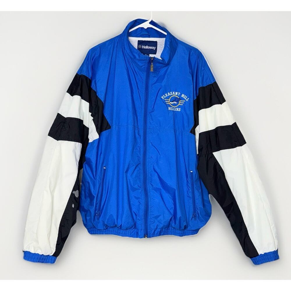 VTG 90s Pleasant Hill Billies OR Crop Boxy Zip Windbreaker‎ Track Jacket Dolmer